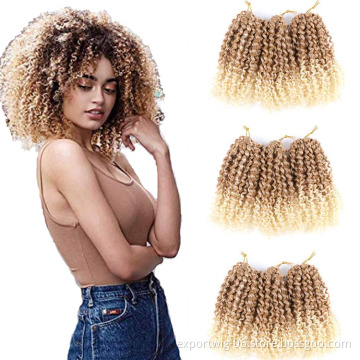 Whosesale Mali Bob Twist Crochet Hair Extensions Afro Kinky Bob Crochet Braiding Hair Synthetic Fiber 3 Pieces Per Pack